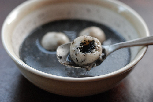 Black sesame is used in Chinese medicine for blurred vision, constipation or premature graying of hair. Black sesame soup