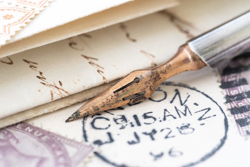 Acupuncture is painless. vintage fountain pen