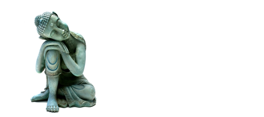 Patients love the results at Balingit Acupuncture. A Buddhist rests his head.