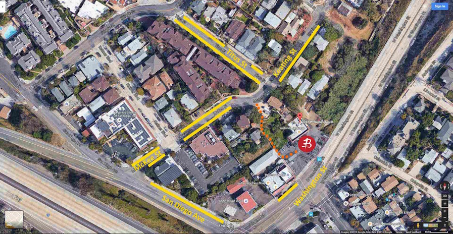 Parking is convenient when visiting Balingit Acupuncture Balingit Acupuncture street parking map